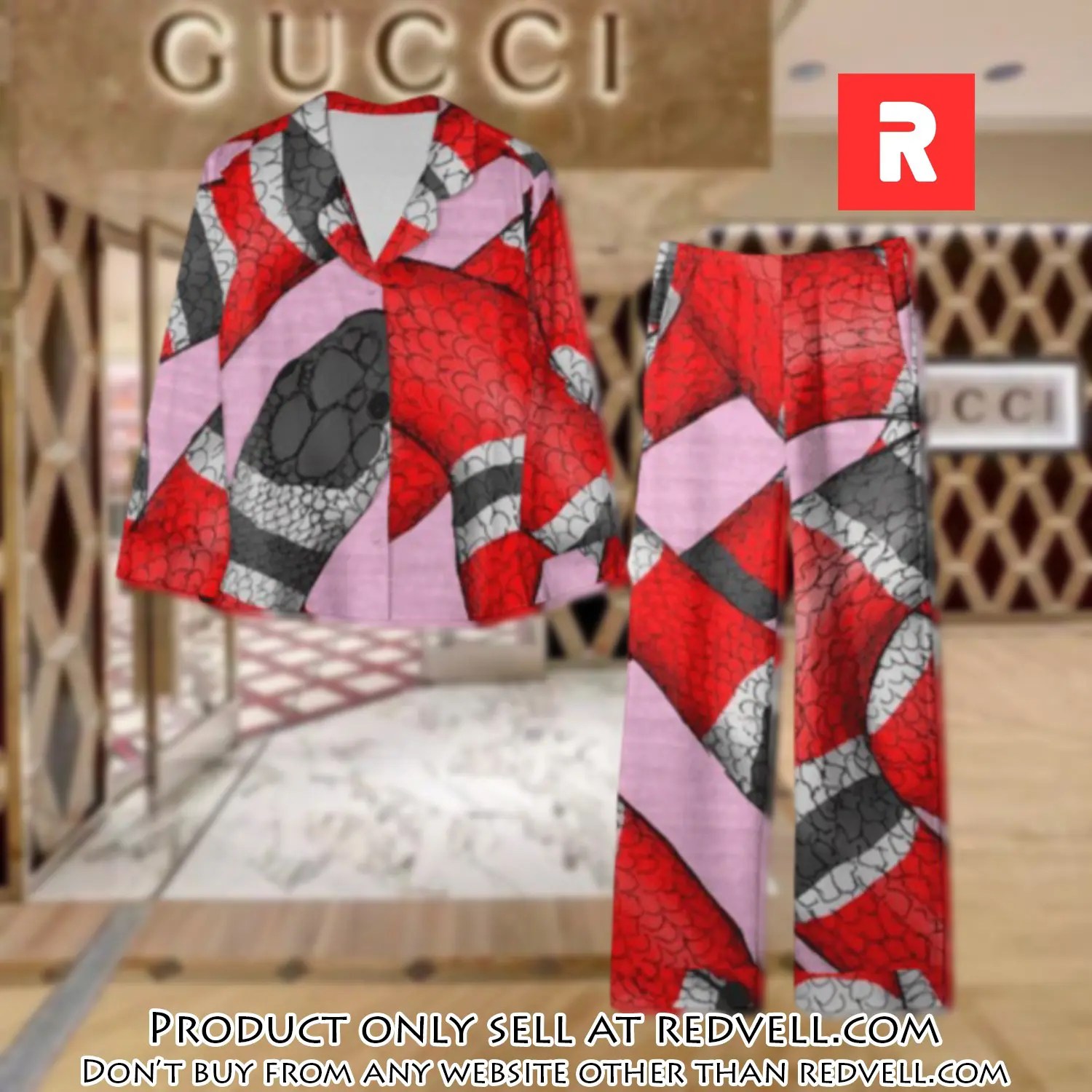 Trending luxury gc satin pajama set pjs1062 rv5546688